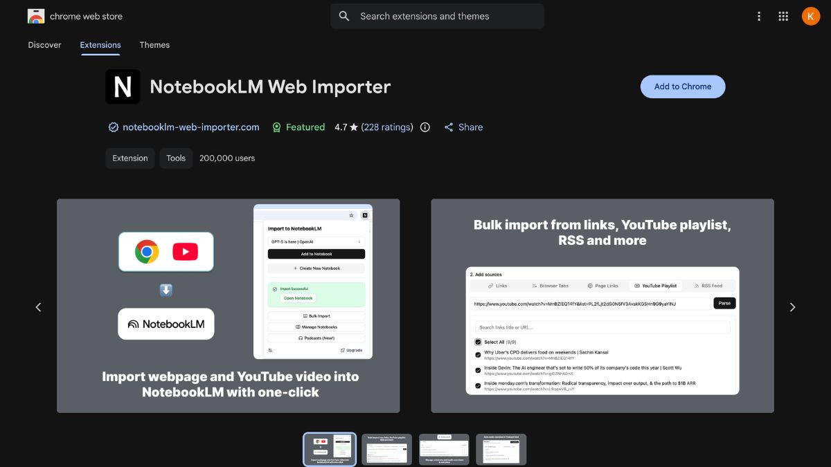 NotebookLM Web Importer