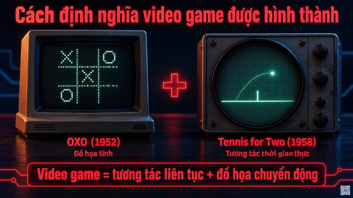 Cách định nghĩa video game được hình thành