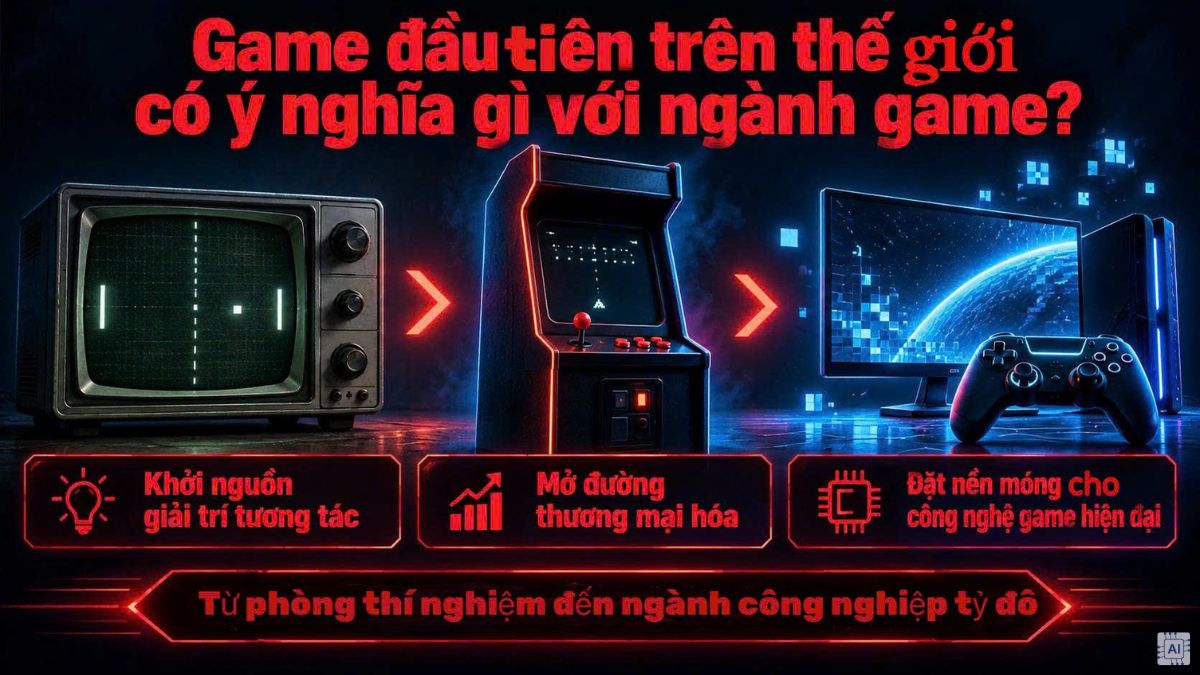 Game đầu tiên trên thế giới có ý nghĩa gì với ngành game