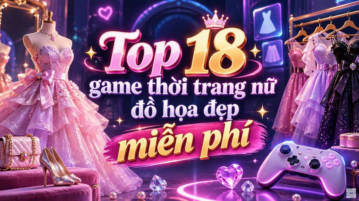 Top 18 game thời trang nữ đồ họa đẹp miễn phí