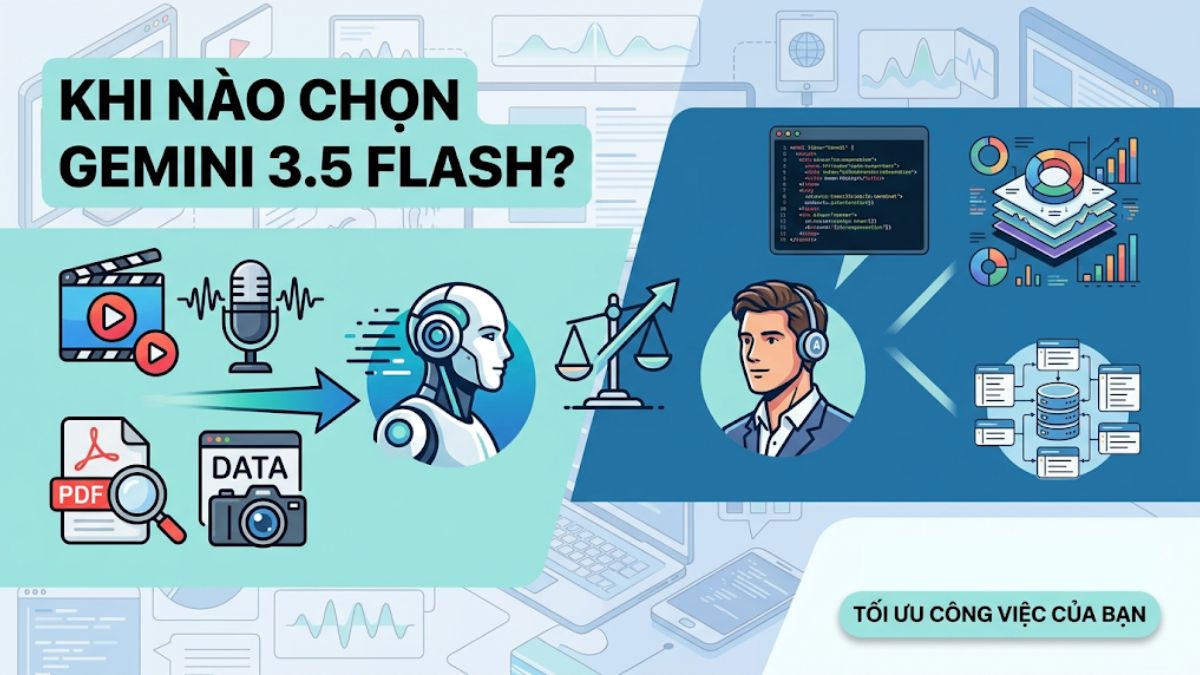 Khi nào nên chọn Gemini 3.5 Flash