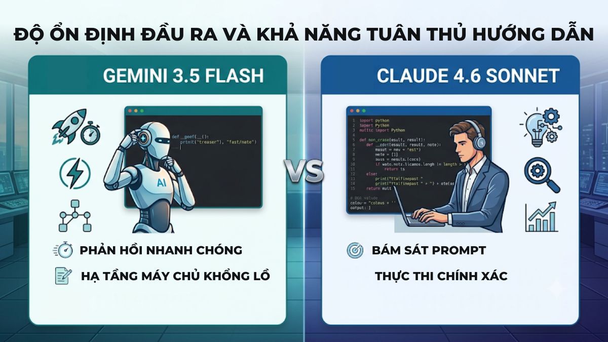 Độ ổn định của Gemini 3.5 Flash vs Claude 4.6 Sonnet