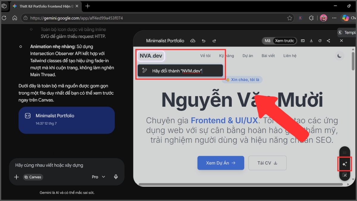 Tinh chỉnh cục bộ bằng cách bôi đen bước 2