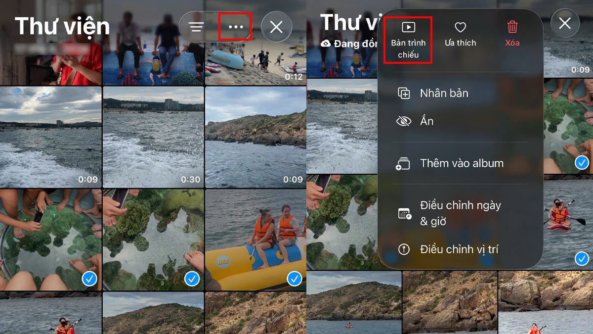 Cách ghép nhạc vào ảnh và video iPhone không dùng app bước 2