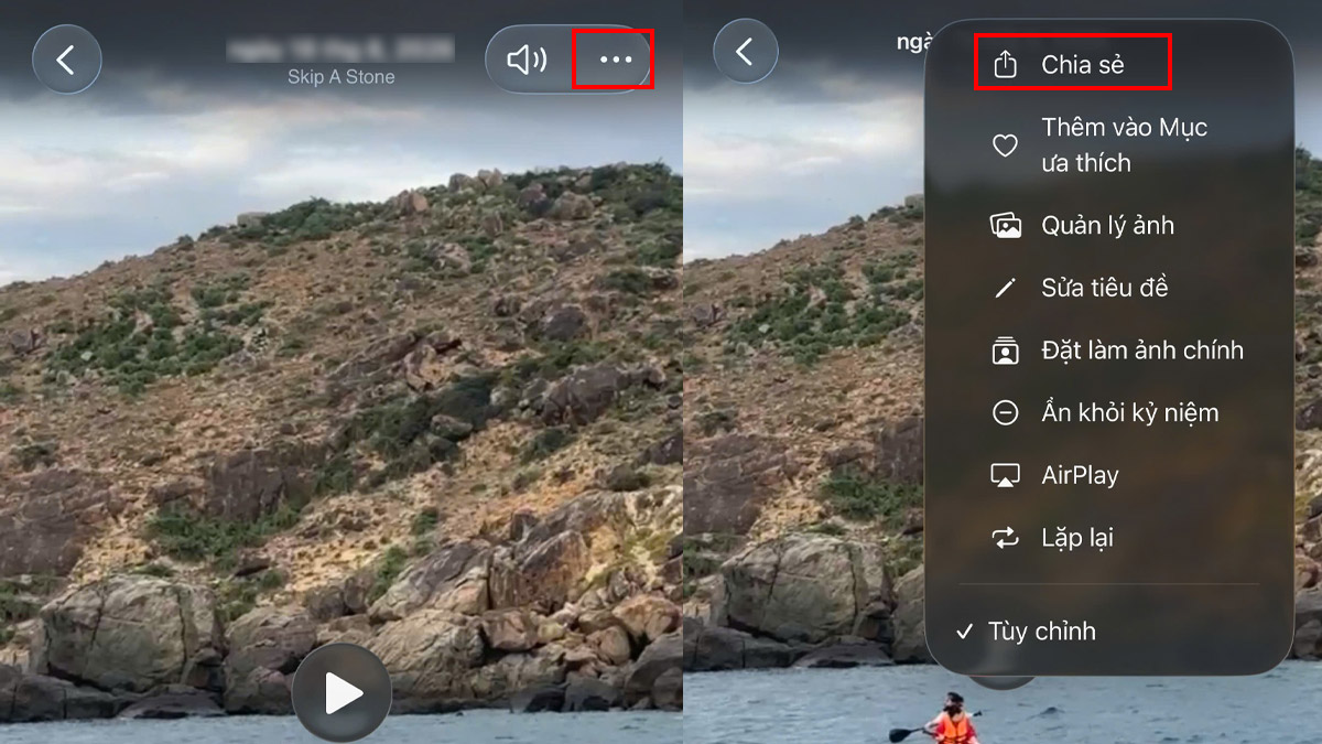 Cách ghép nhạc vào ảnh và video iPhone không dùng app bước 3