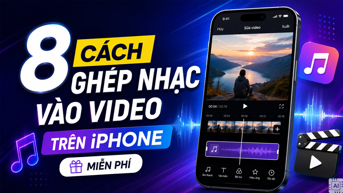 8 cách ghép nhạc vào ảnh, video trên iPhone miễn phí 