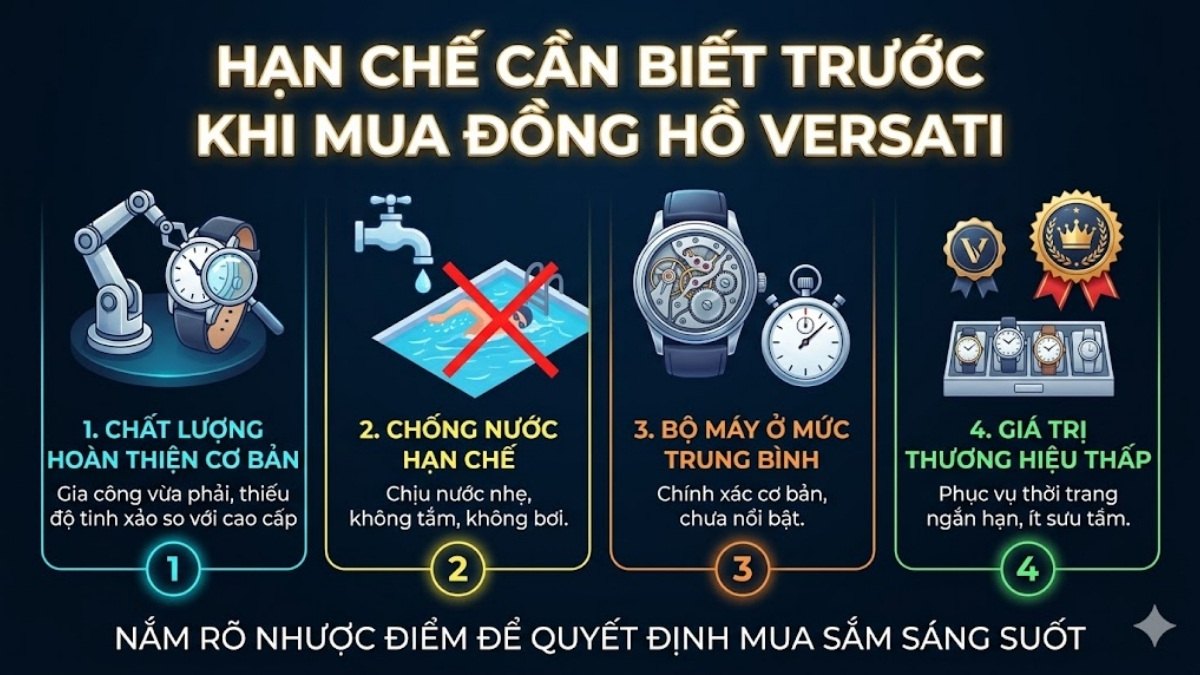 Hạn chế cần biết trước khi mua