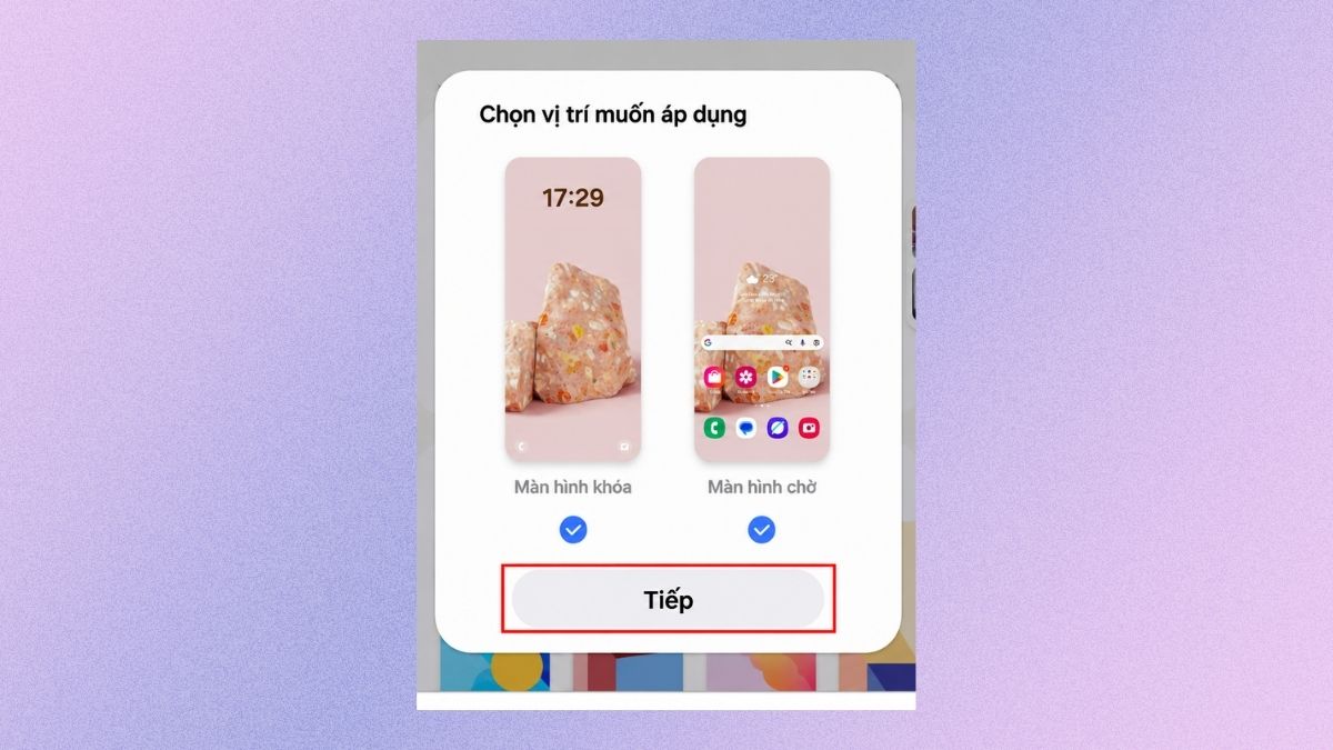 Cách đổi hình nền tĩnh và động trên Android bước 4