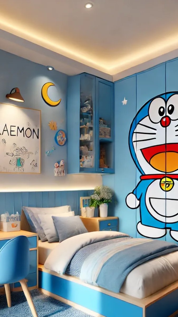 Nền phòng ngủ hoạt hình sáng tạo 4