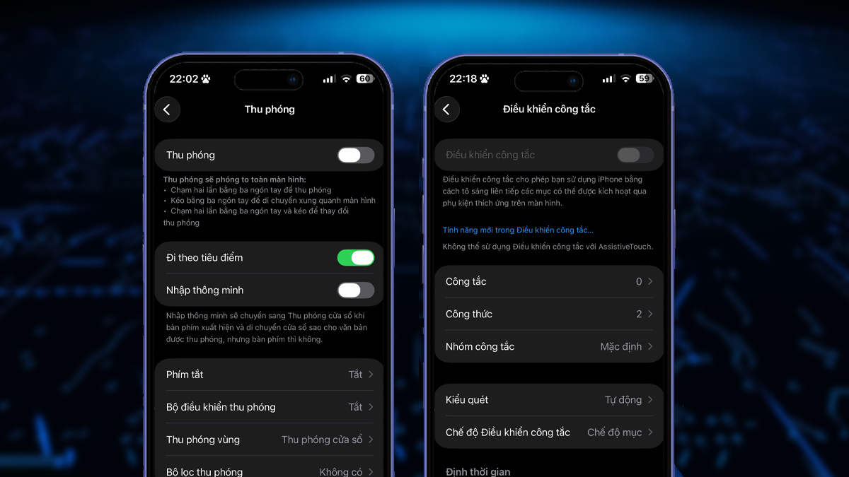 Tại sao màn hình iPhone tự nhiên hiện khung vuông xanh?