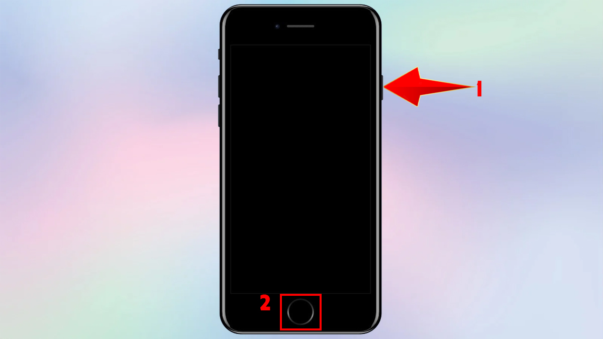 Cách khỏi động lại máy Đối với dòng iPhone có nút Home