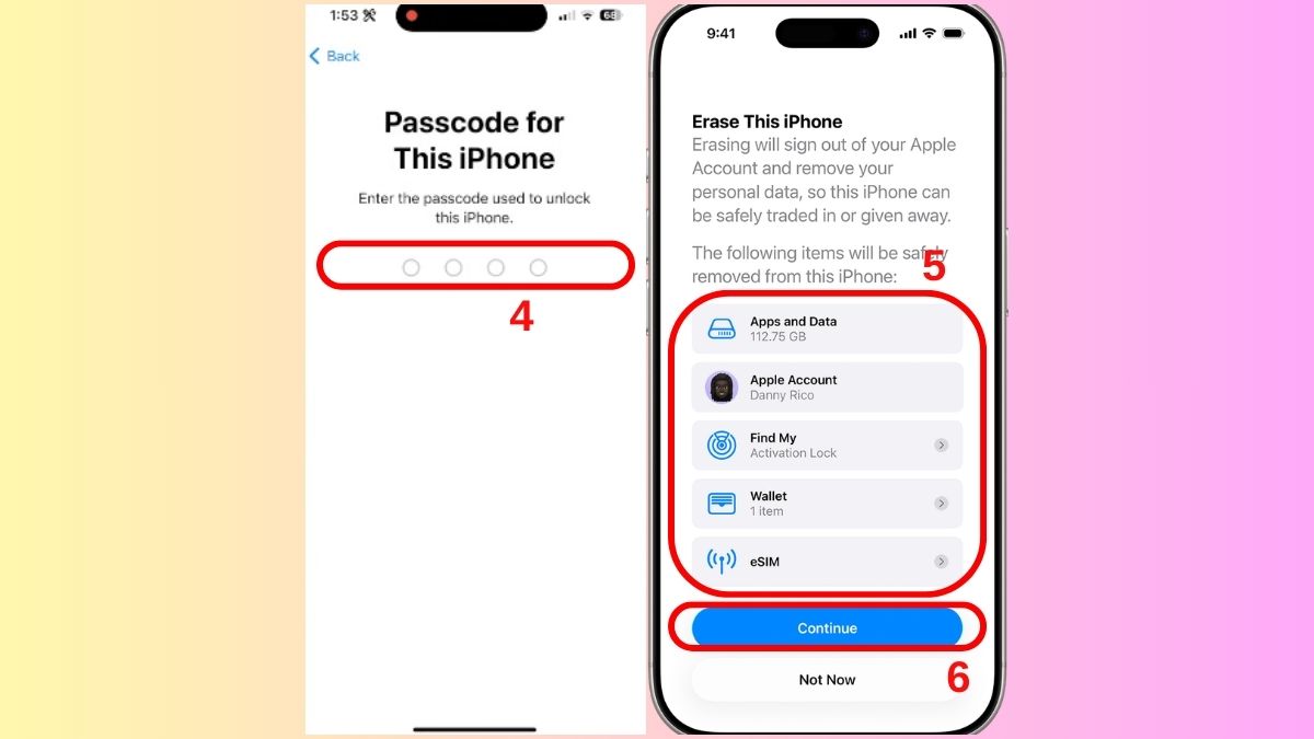Cách khắc phục lỗi màn hình iPhone bị phóng to bằng Khôi phục cài đặt gốc bước 2