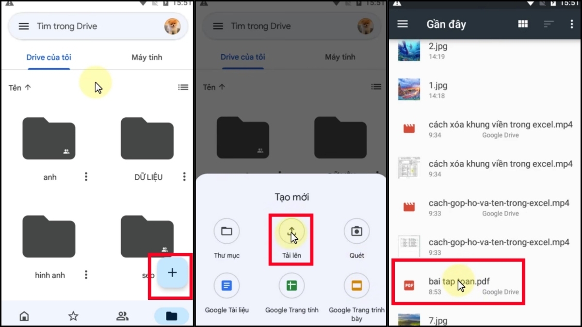 Kết nối điện thoại với máy tính qua Google Drive bước 2