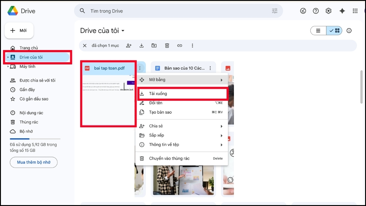 Kết nối điện thoại với máy tính qua Google Drive bước 6