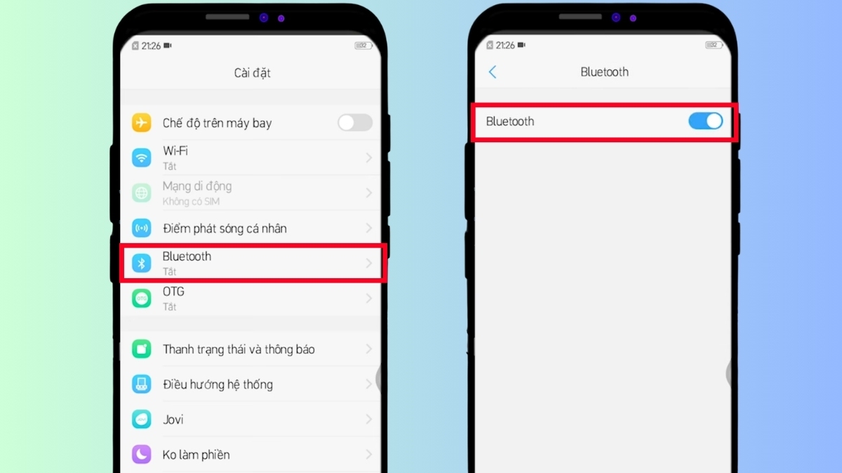 Kết nối điện thoại Android với máy tính qua Bluetooth bước 1