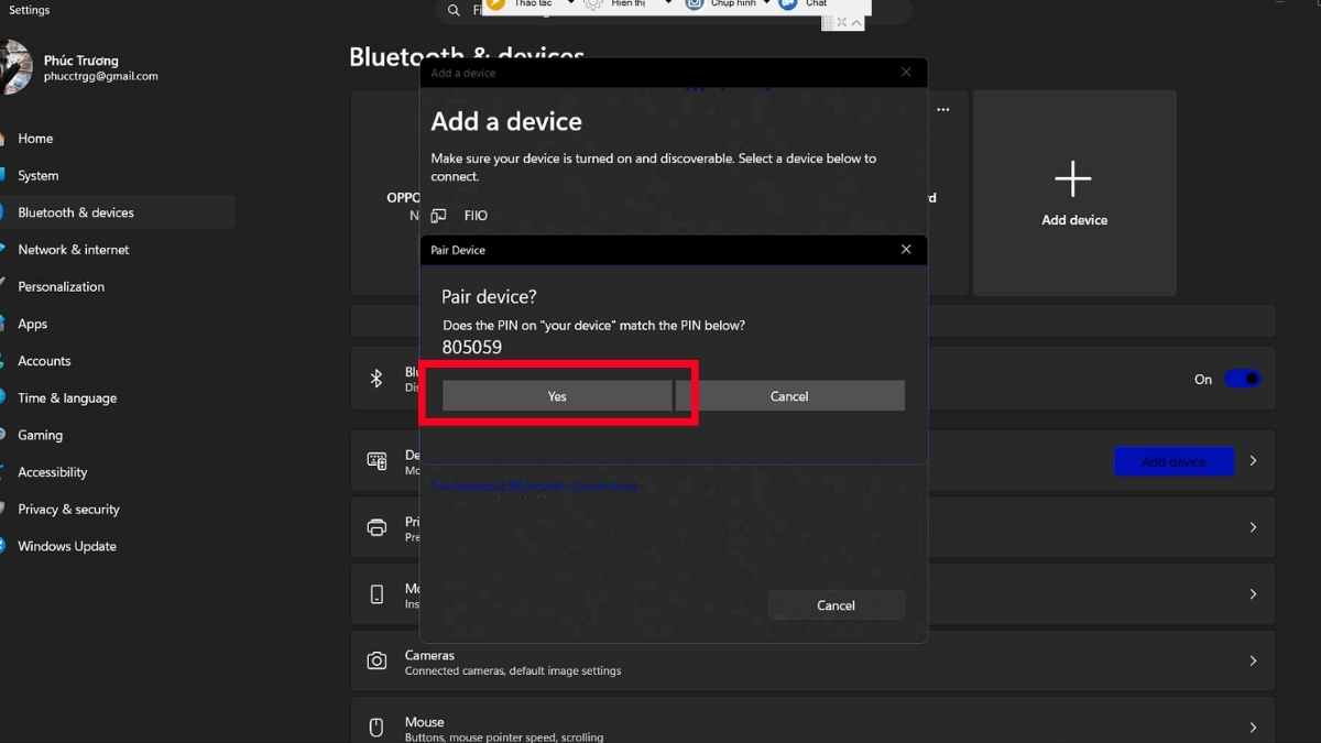 Kết nối điện thoại Android với máy tính qua Bluetooth bước 6