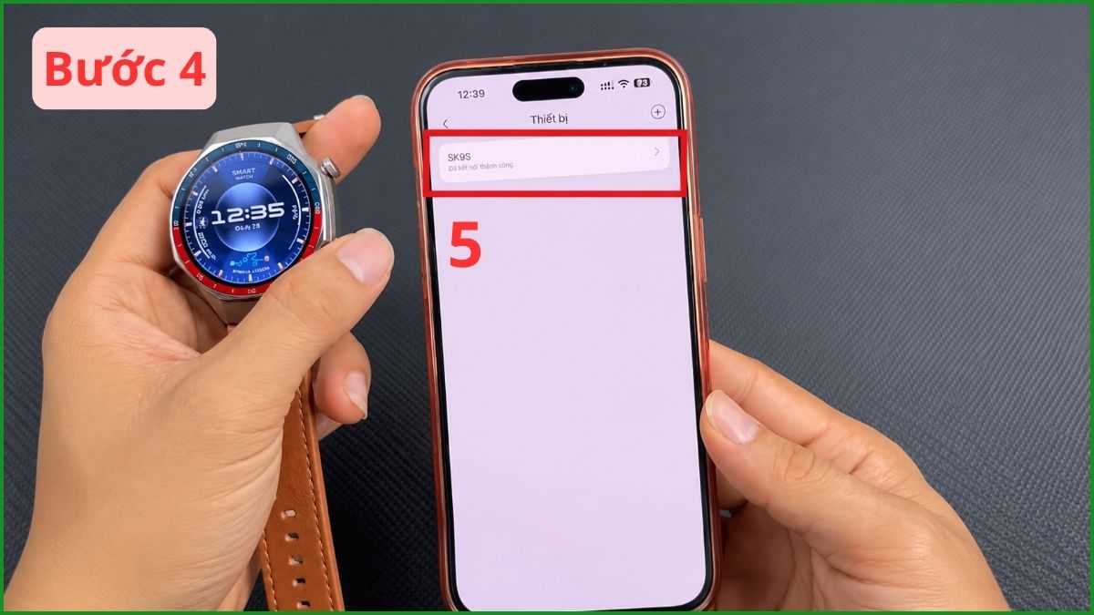 Cách kết nối đồng hồ thông minh khác với iPhone bước 4