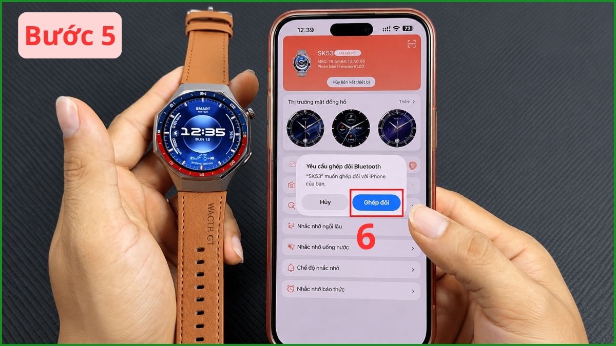 Cách kết nối đồng hồ thông minh khác với iPhone bước 5