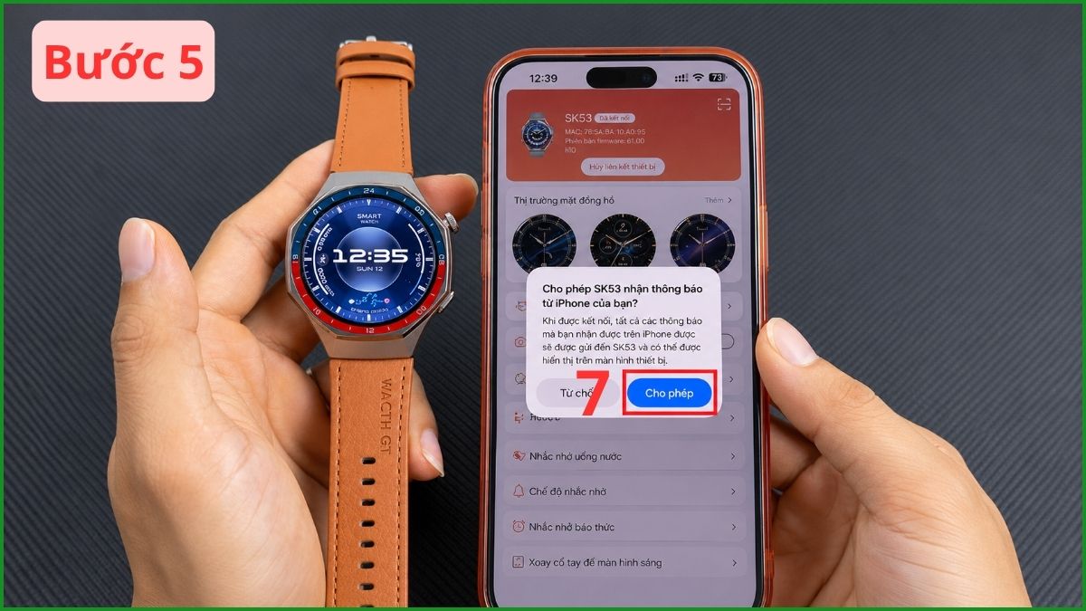 Cách kết nối đồng hồ thông minh khác với iPhone bước 6