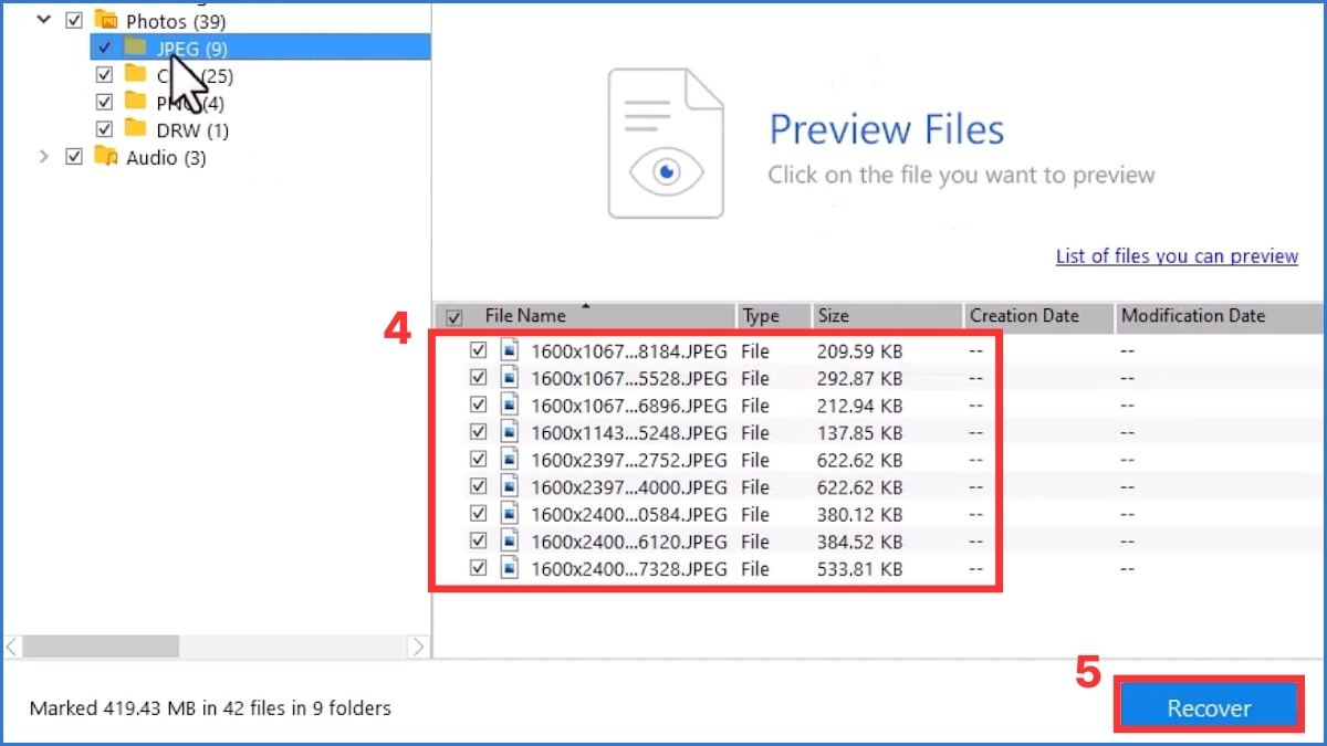 Cách sử dụng Stellar Photo Recovery bước 3