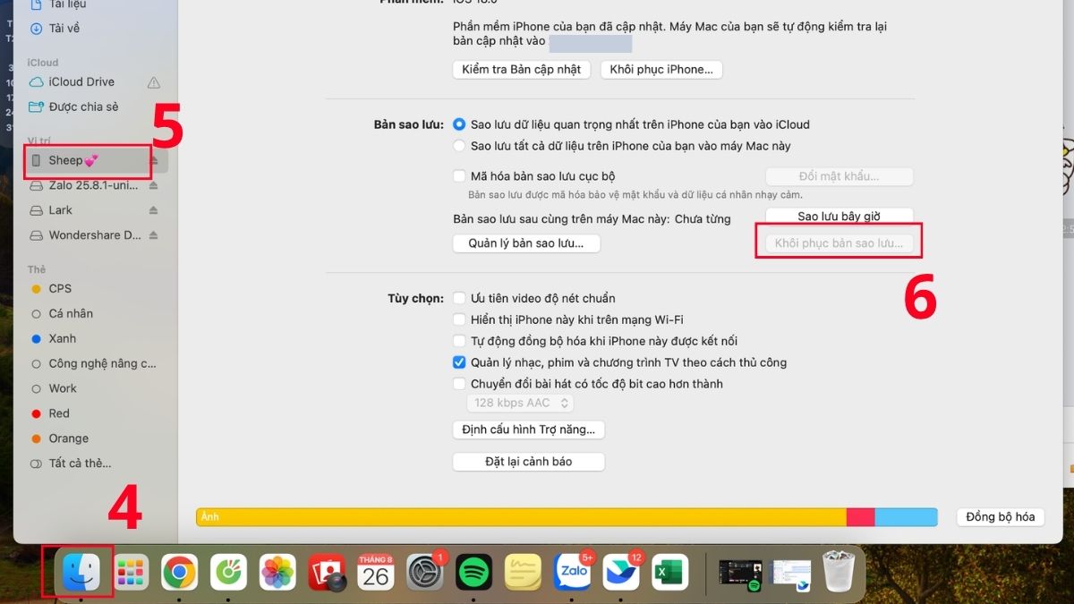 Khôi phục video đã xóa vĩnh viễn qua Finder bước 4