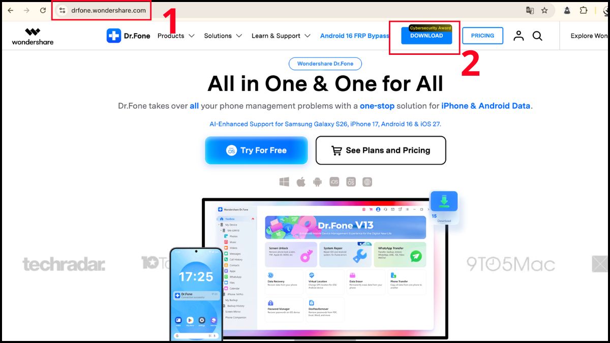 Dùng phần mềm khôi phục video iPhone của bên thứ ba bước 1
