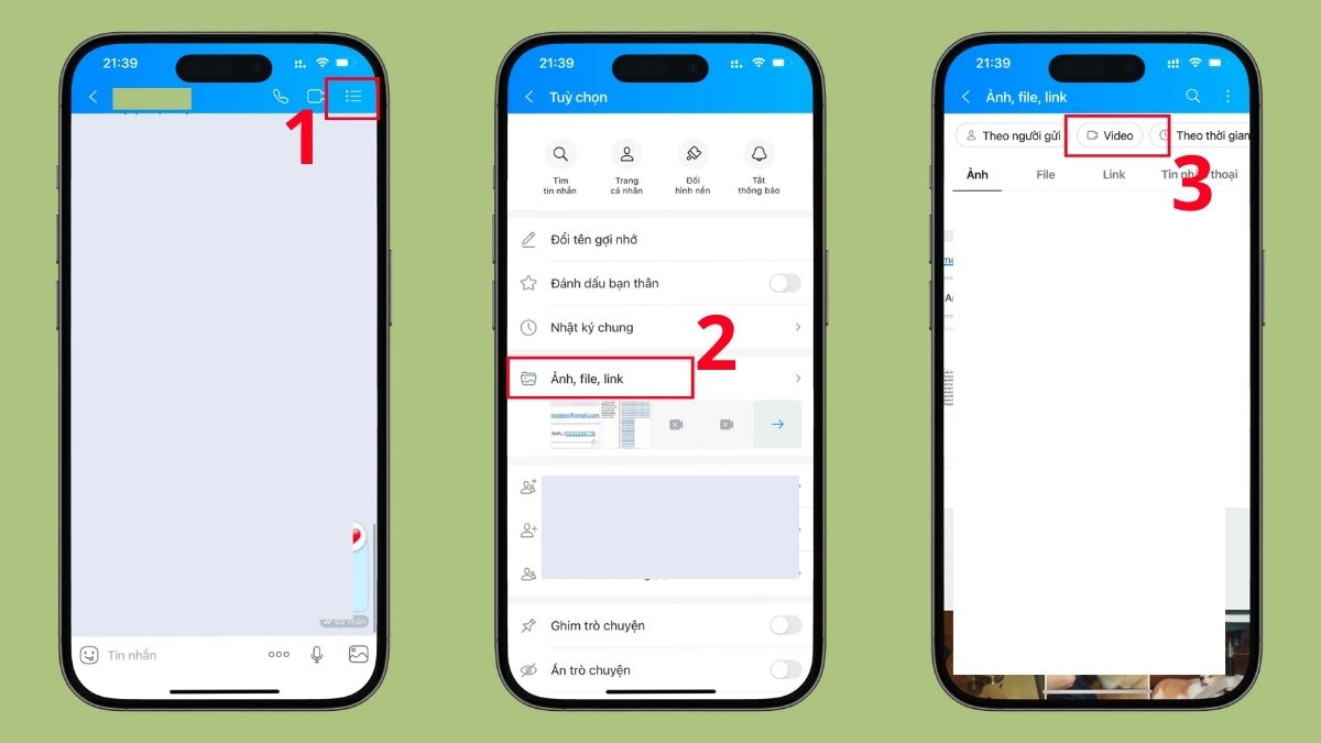 Khôi phục ảnh và video từ Zalo bước 1