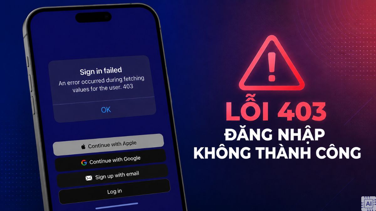 Tại sao không đăng nhập được ChatGPT trên điện thoại lỗi 403