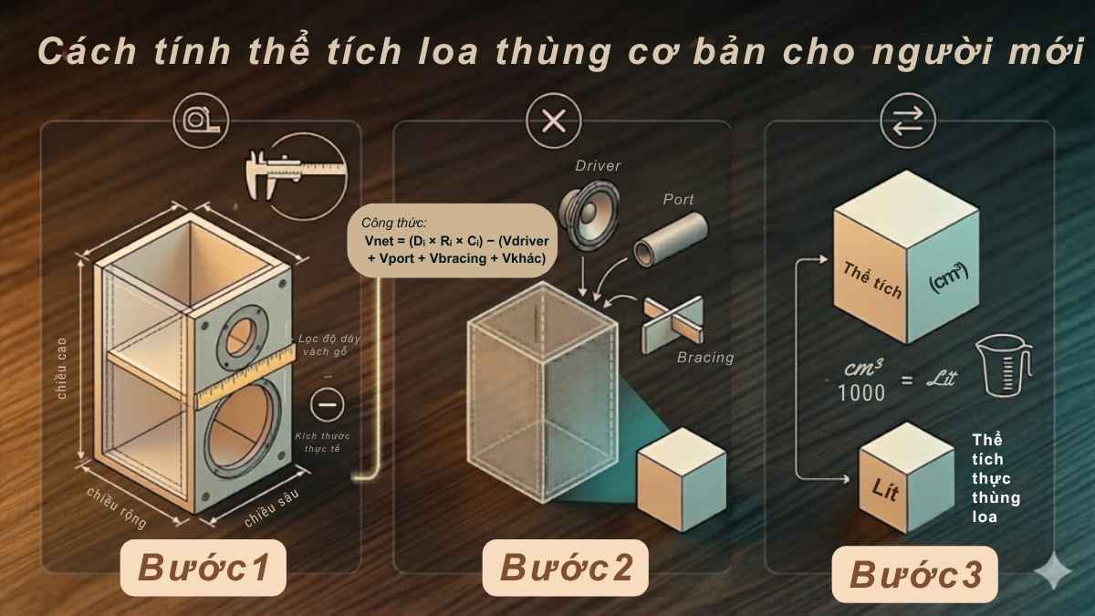 Cách tính thể tích loa thùng cơ bản cho người mới