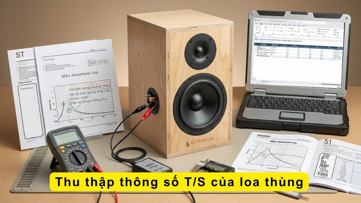 Hướng dẫn cách tính kích thước thùng loa dựa trên thông số của loa bước 1