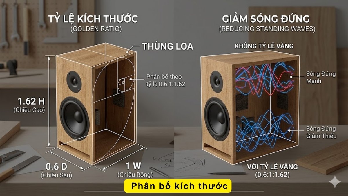 Hướng dẫn cách tính kích thước thùng loa dựa trên thông số của loa bước 3