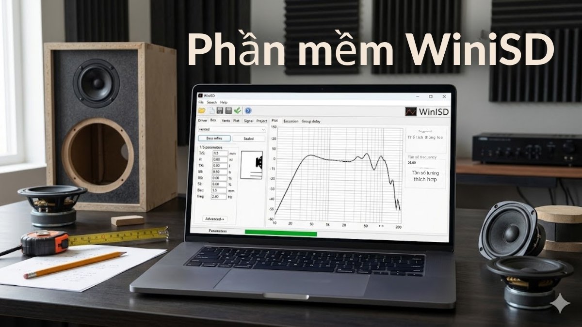 Phần mềm tính kích thước thùng loa WinISD