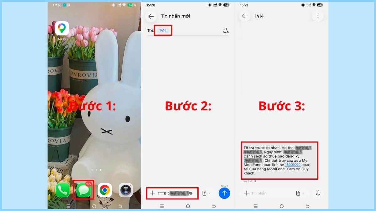 Kiểm tra thông tin SIM chính chủ qua Tin nhắn