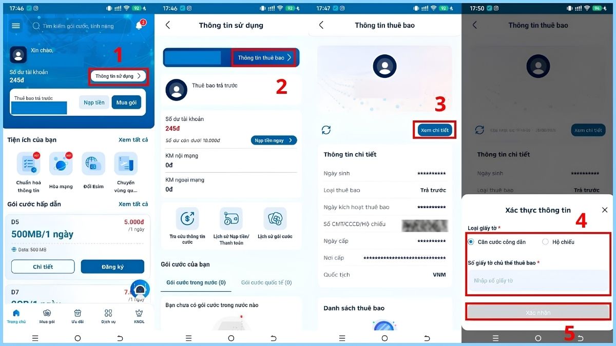 Tra cứu qua ứng dụng My MobiFone
