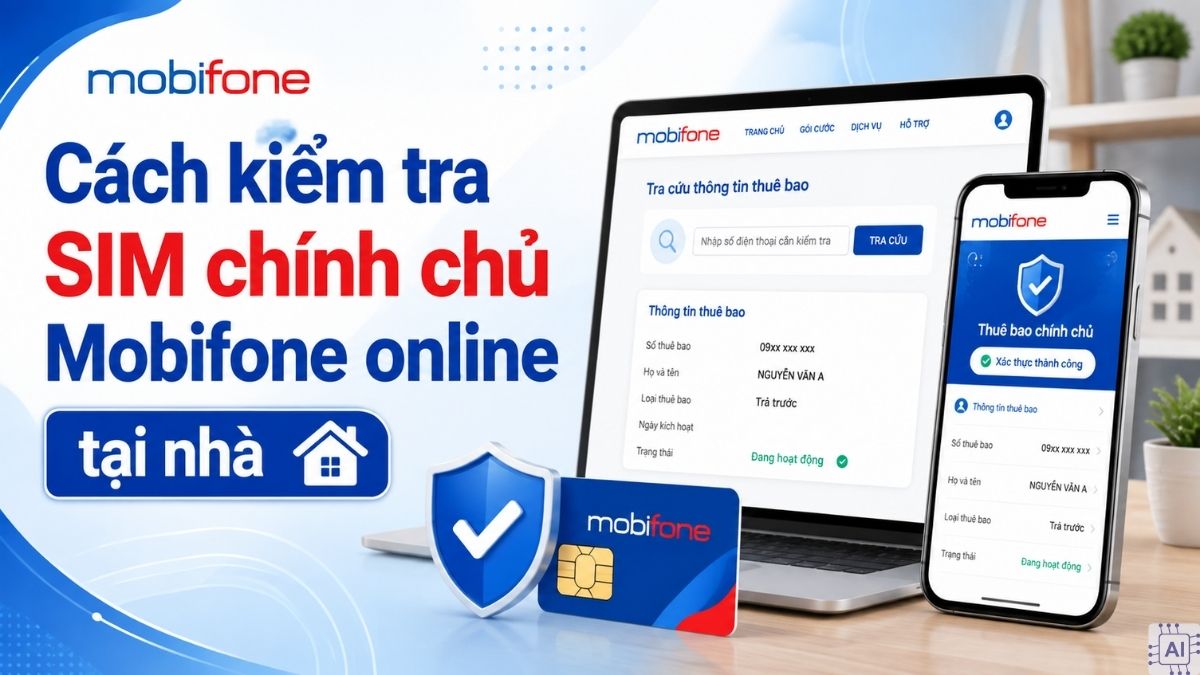 Cách kiểm tra SIM chính chủ Mobifone online tại nhà
