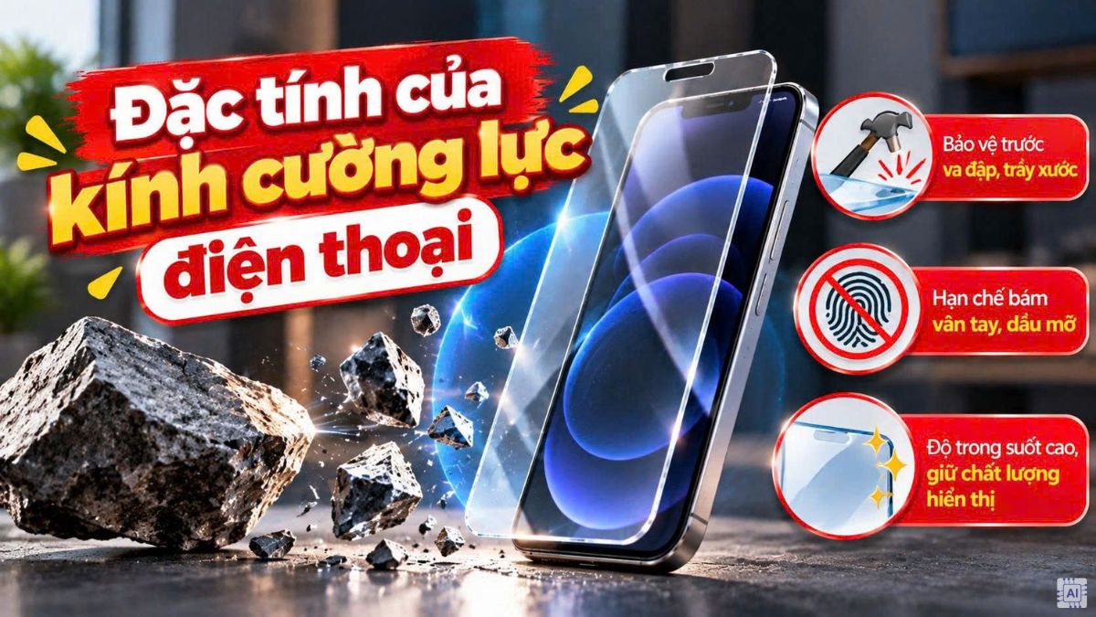 Đặc tính của kính cường lực điện thoại