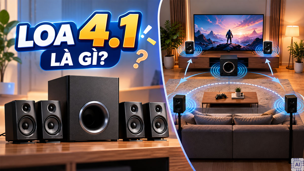 Loa 4.1 là gì? Cách bố trí hệ thống âm thanh 4.1 hợp lý