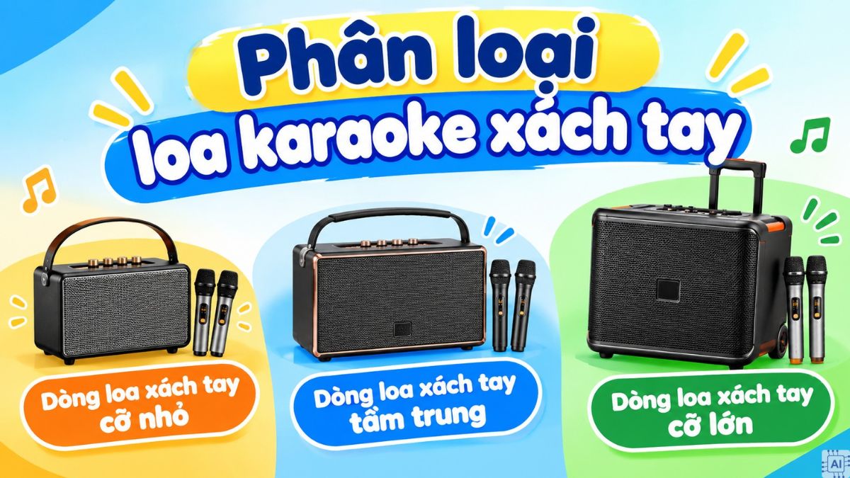 Loa karaoke xách tay là gì và phân loại phổ biến