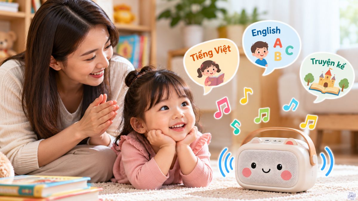 Có nên dùng loa tắm ngôn ngữ cho bé