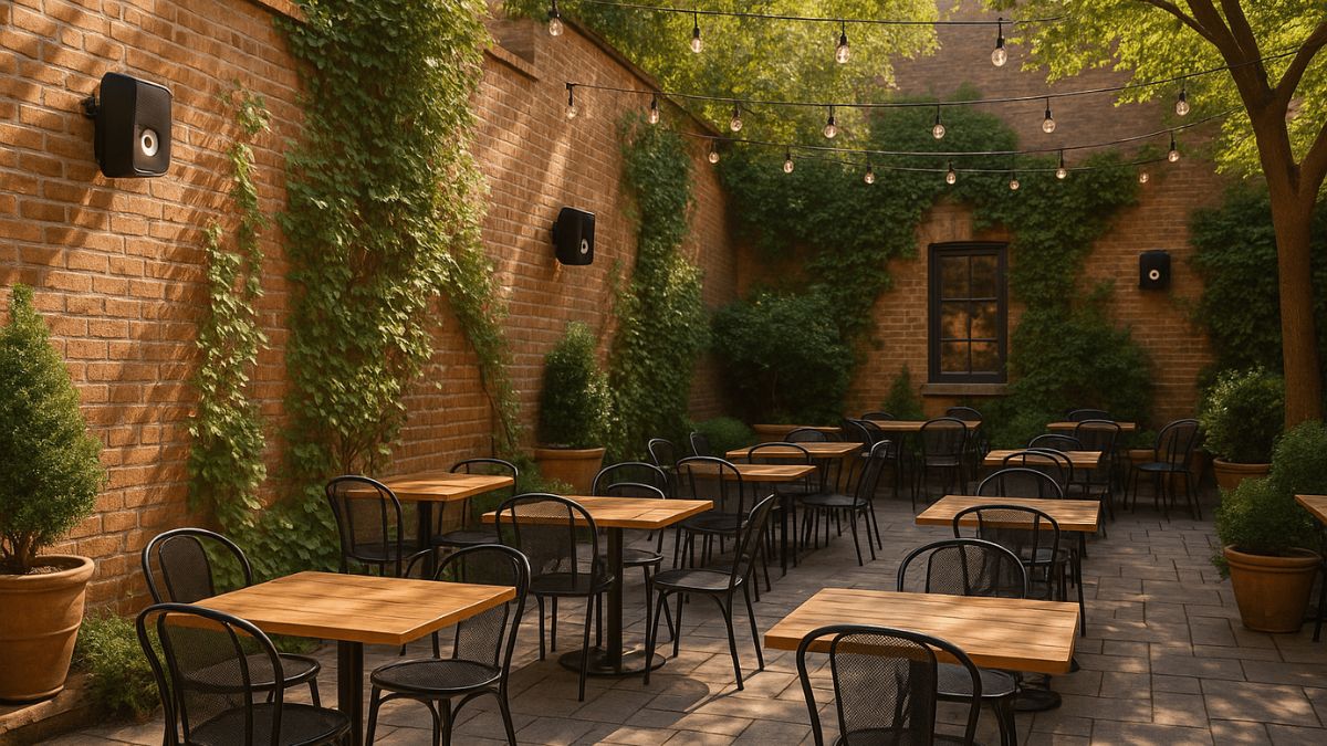 Cách chọn Loa cho quán cafe sân vườn