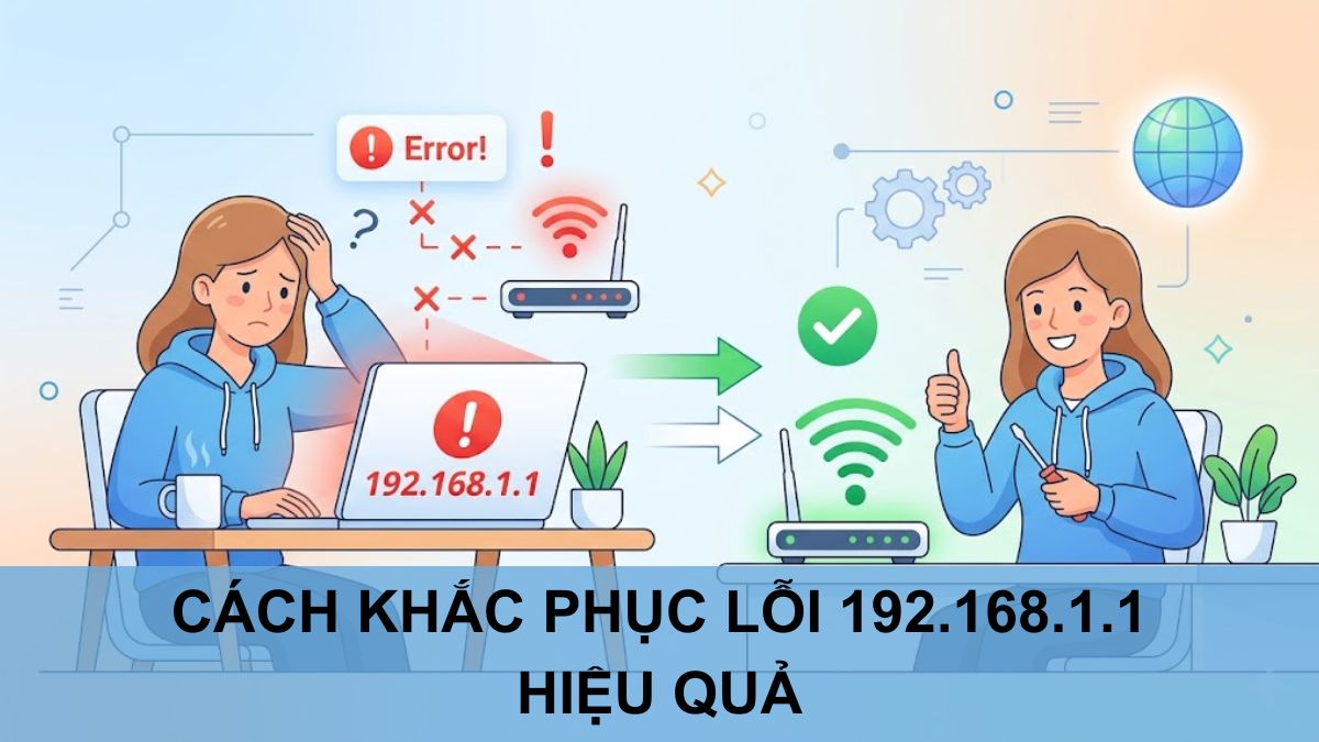 Lỗi 192.168.1.1 là gì? Nguyên nhân và cách khắc phục hiệu quả