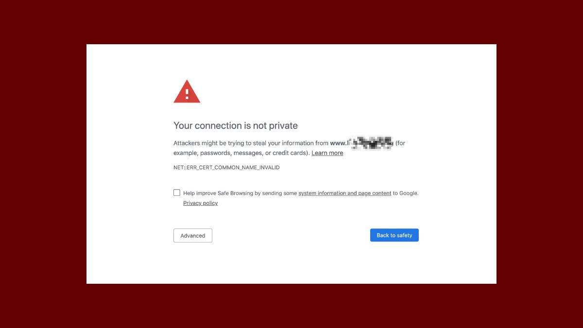Lỗi bảo mật Chrome là gì? Tại sao Google Chrome bị lỗi bảo mật?