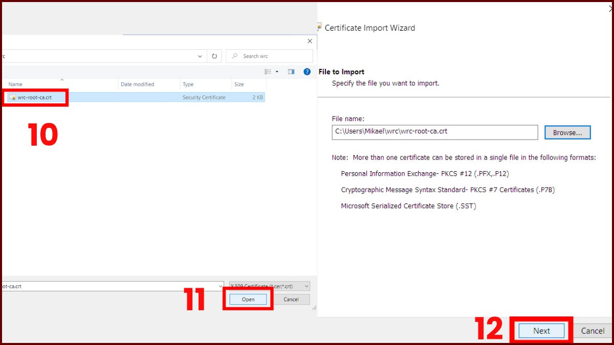 Thêm chứng chỉ SSL thủ công cho Google Chrome bước 5