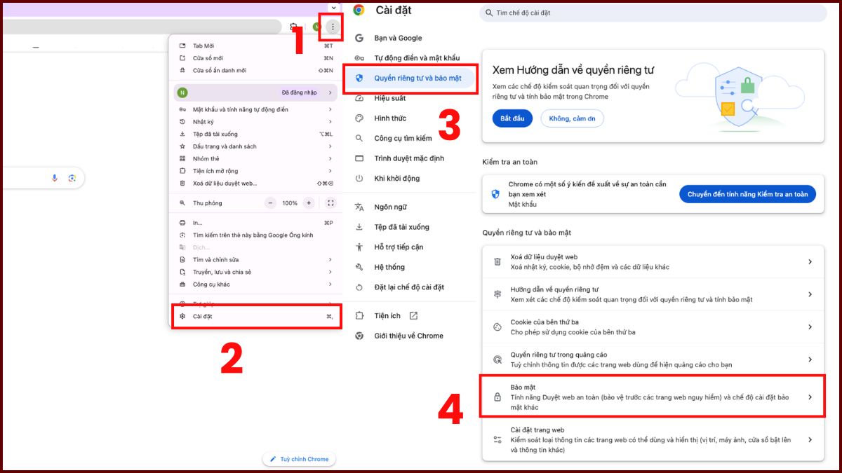 Thêm chứng chỉ SSL thủ công cho Google Chrome bước 1