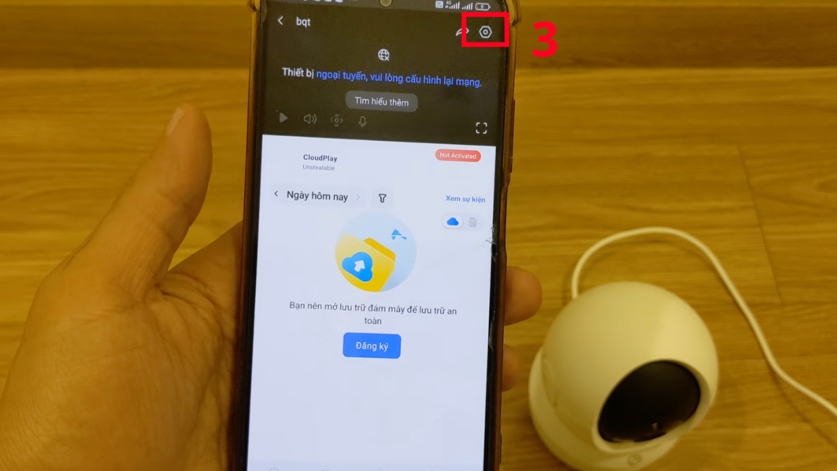 Cách Reset camera Ezviz từ đầu bước 3
