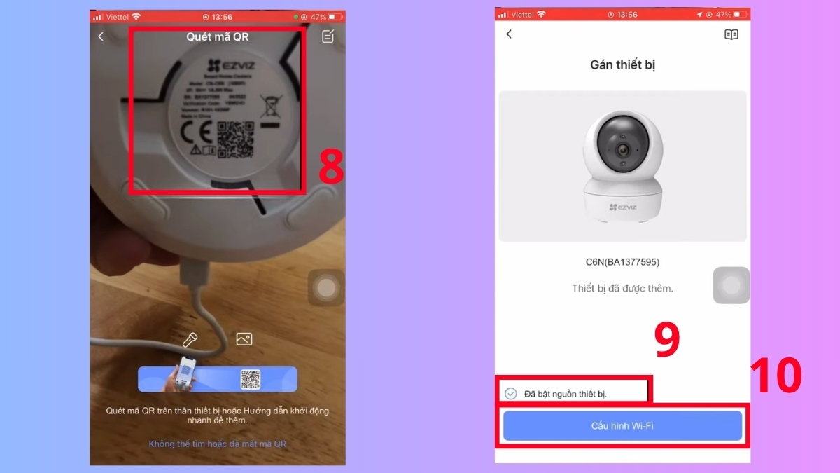 Cách Reset camera Ezviz từ đầu bước 6