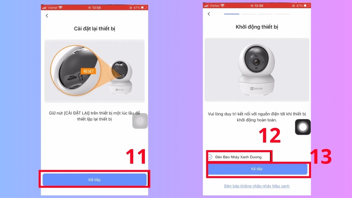 Cách Reset camera Ezviz từ đầu bước 7