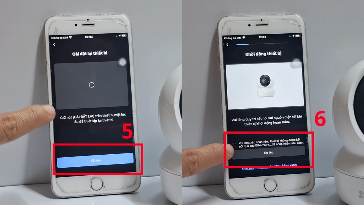 Cách cài lại camera Ezviz khi thay đổi wifi hoặc mật khẩu mới bước 3