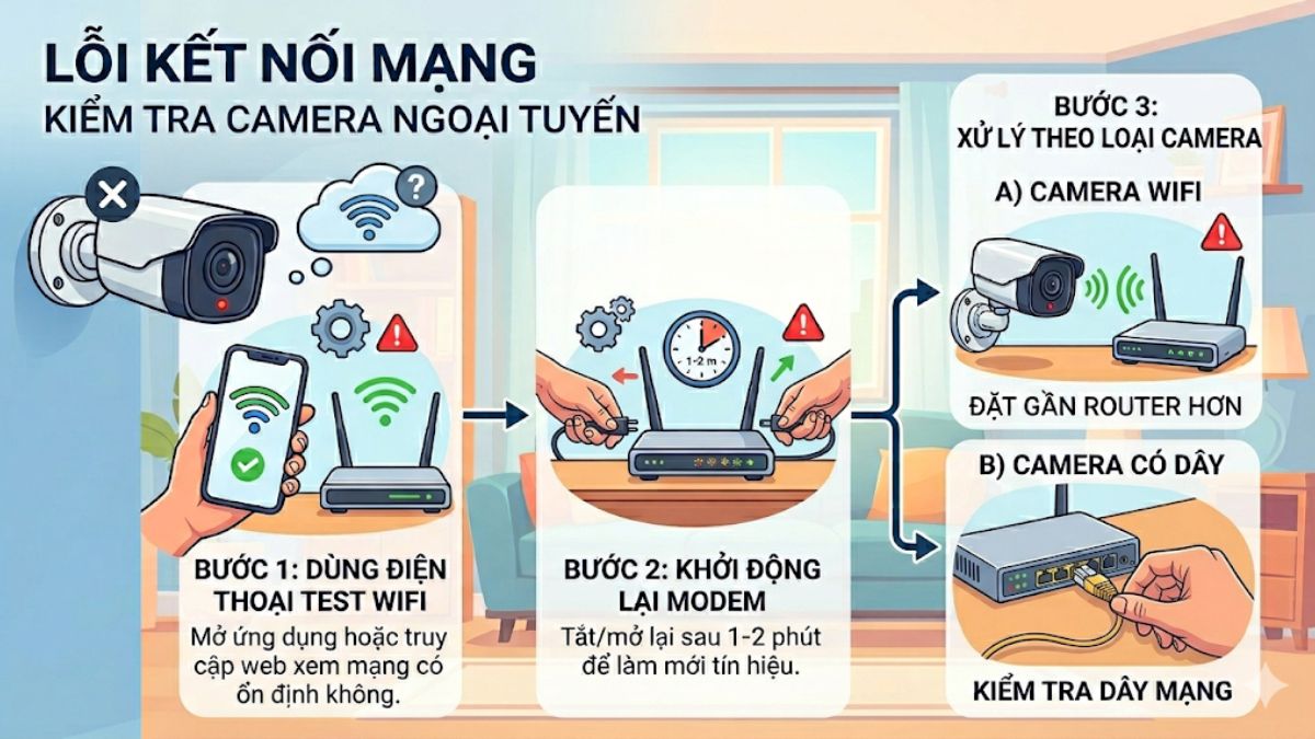 Cách khắc phục lỗi kết nối mạng
