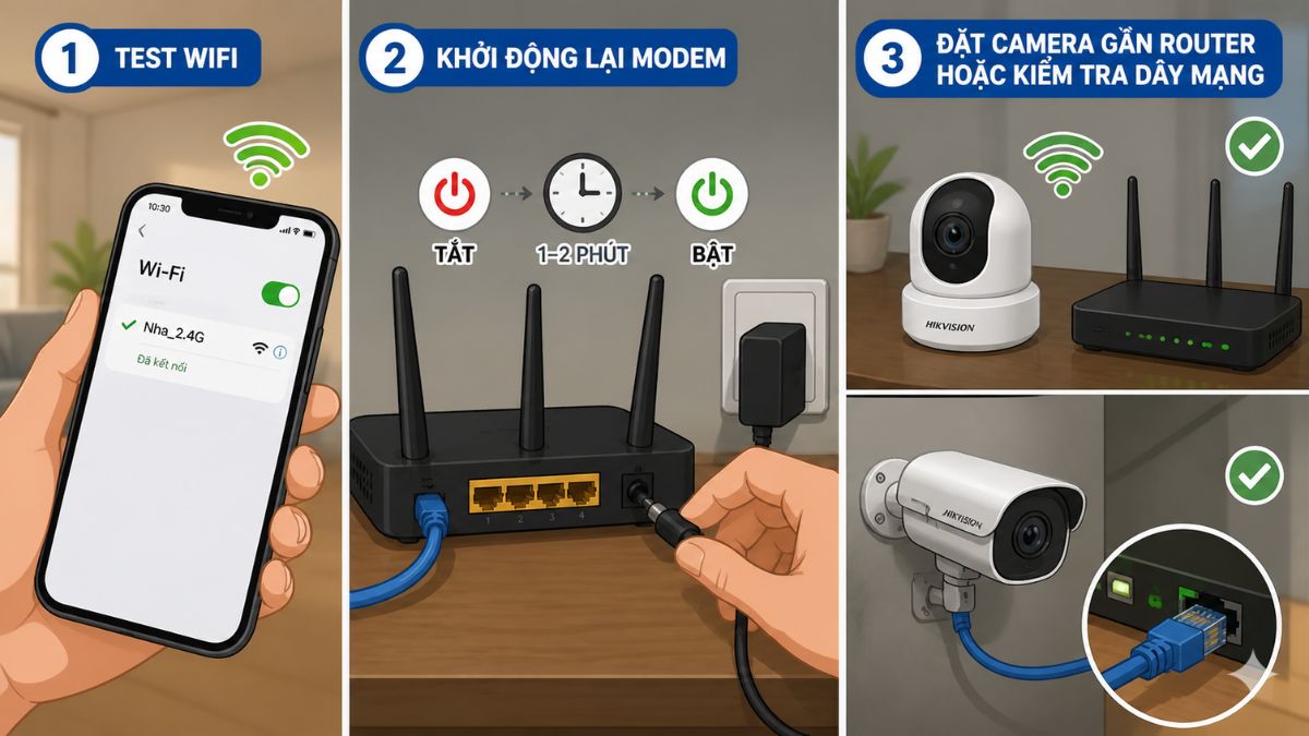 Cách xử lý Lỗi kết nối mạng bước 1